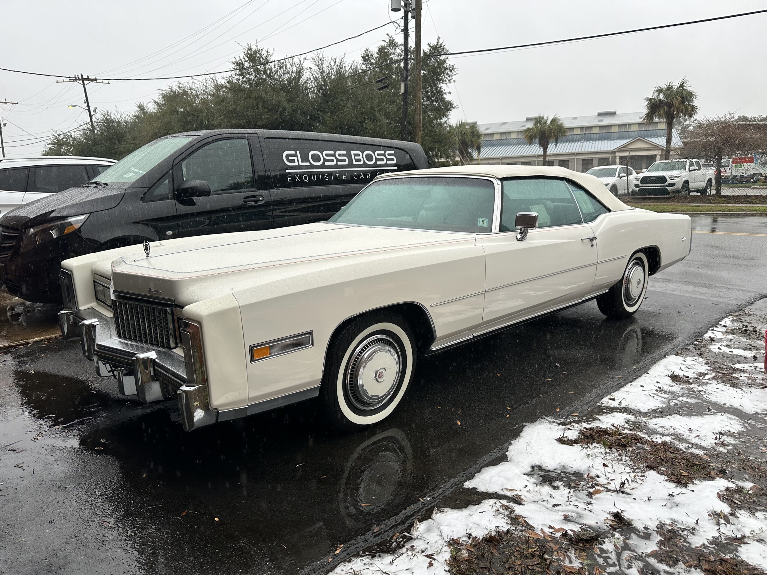 Classic car after being detailed